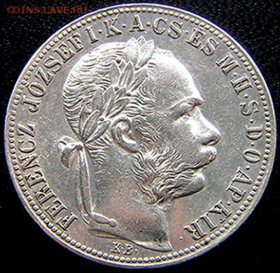Венгрия_отличный серебряный форинт 1886; до 22.07_22.42мск - 10822