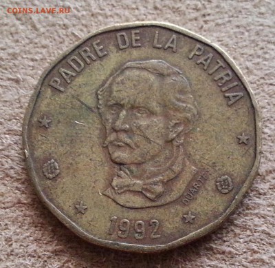 Доминикана 1 песо (Хуана Пабло Дуарте) до 25.07.16 - 20160717_185638