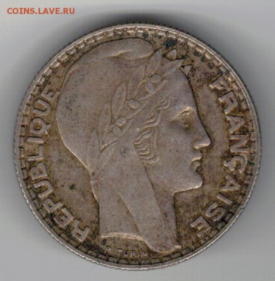Ag ФРАНЦИЯ 10 ФРАНКОВ 1933 до 29.07 в 22.00мск (В274) - 5-ф10ф33