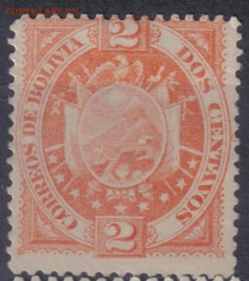 Боливия 1894г 2с до 25.07 22.00мск - Боливия 1894г 2с $2,25