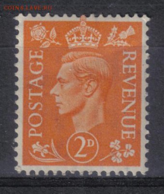 Британия 1937г Стандарт Георг VI ЧБН до 25.07 22.00мск - Британия 1937г Стандарт Георг VI ЧБН тв