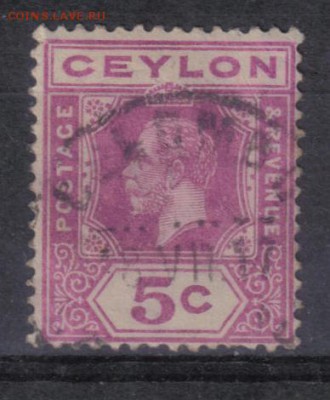 Британский Цейлон 1912-33гг 5с до 25.07 22.00мск - Британский Цейлон 1912-33гг 5с №1