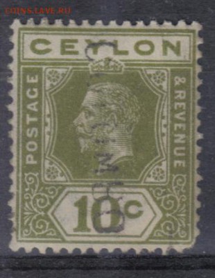 Британский Цейлон 1912-33гг 10с до 25.07 22.00мск - Британский Цейлон 1912-33гг 10с №1