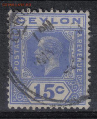 Британский Цейлон 1912-33гг 15с до 25.07 22.00мск - Британский Цейлон 1912-33гг 15с №1 $1,5