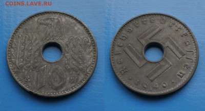 Германия 10 пфеннигов 1940г до 25.07. 22-00 мск - jVOq7kC7aQU