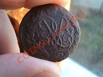 2 копейки 1759 перечекан с копейки 1756 - DSC00816.JPG