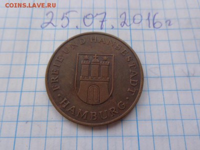 Жетон немецкий порт Гамбург  с рубля - DSC02000.JPG
