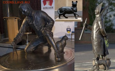 Кошки на монетах - trim-sea-cat-matthew-flinders