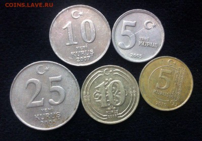 5 монет Турции,до 31.07. - EDS-wMfJ8b8