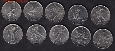 Канада олимпиада в Ванкувере 25ц 10 монет - 21