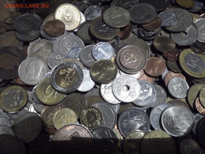 ИНОСТРАННЫЕ МОНЕТЫ ОПТОМ В ЗАПАЯННЫХ МЕШКАХ ПО 10 КГ - 1