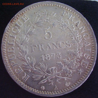 Франция 5фр. (1847, 1852, 1873) - 5 фр 1873-2
