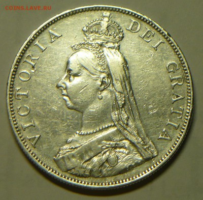Великобритания 2 флорина 1887г. атрибуция и оценка. - P1170585_cr