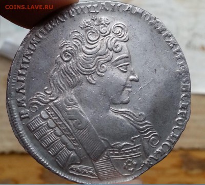 Рубль 1732 год Анна надпись реверса разделена звездами. - 441209