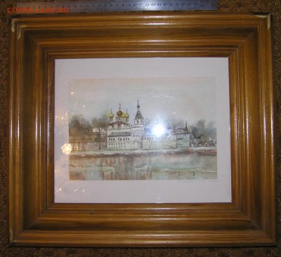 картина "монастырь" Рахметов А.М. 2003г. акварель - акварель монастырь рахметов1.JPG