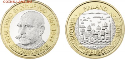 Биметаллические монеты Мира_новинки - finland_5_euro_2016_P.E. Svinhufvud