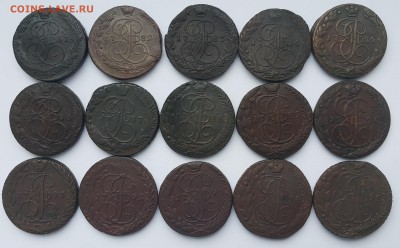 Пятаки 1763-95 год - погодовка2-1