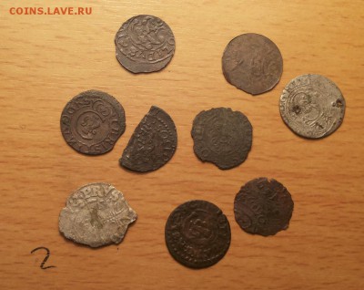серебро небольшая кучка Польша Литва 16-17в до 9.08 блиц - сер средн 2 1