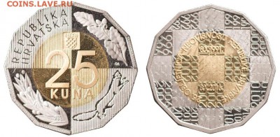 Биметаллические монеты Мира_новинки - 25 kuna var1