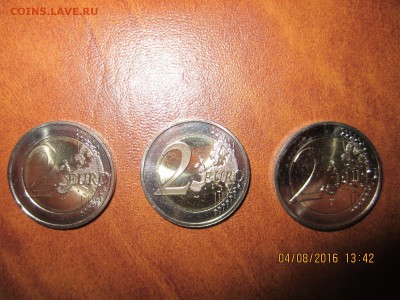 2 евро 30 лет флагу Евросоюза ФРГ,Латвия, Эстония из роллов - IMG_4118.JPG