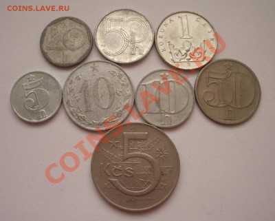 Чехословакия 8 разных монет (окон. 03.12.2010 в 22-00 МСК) - Чехословакия и Чехия 1