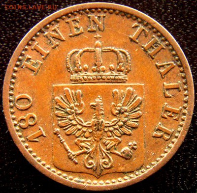 Германия. Пруссия_2 пфеннига 1868; до 06.08_22.04мск - 12329