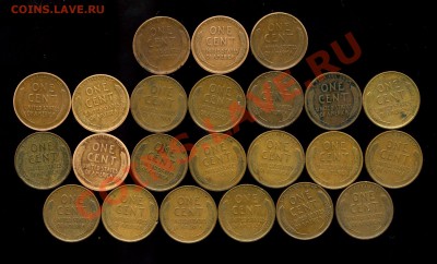 США 48 монет 1 цент 1912-1958 без повторов - центы 12-42р