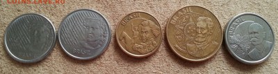 БРАЗИЛИЯ - подборка из 5 монет до 9.08.16 - 20160717_155649-1