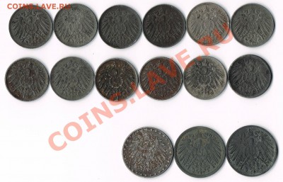 Монеты  старой германии 5-10  pfenning 1910-1921г. - CCI28112010_00010b