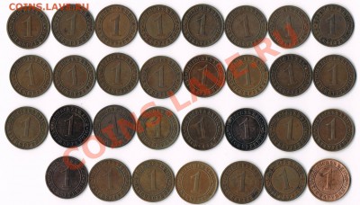 Монеты  старой германии 1  pfenning 1923-1936г. - CCI28112010_00014