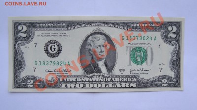 БОНЫ 2 доллара  США 2003  года пресс   мелкий опт  недорого - DSC01718.JPG