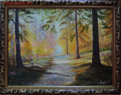 КАРТИНА "По лесной старой дороге" холст,масло. - DSCN3751
