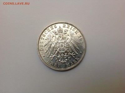 Саксония, 3 марки 1913 до 10.08 в 22.30 - image
