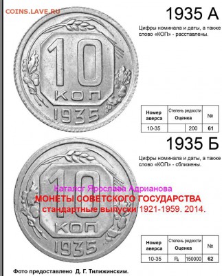 10 копеек 1935 года - 10 копеек 1935 - реверсы