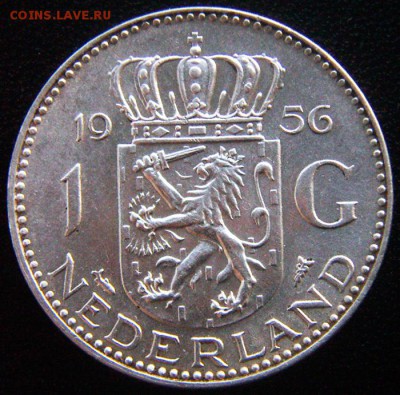 Серебряный голландский гульден 1956; до 08.08_22.26мск - 12517