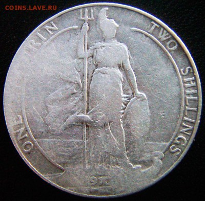 Серебряный британский флорин (2 шиллинга) 1910; 08.08_22.30м - 12519