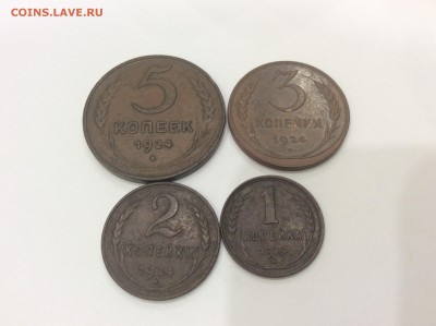 1,2,3,5 копеек 1924 до 12.08.2016 22:15 - image