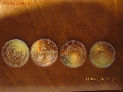 2 евро ФРГ-Саксония 25 лет Гессен,30 лет флагу из роллов - IMG_4123.JPG