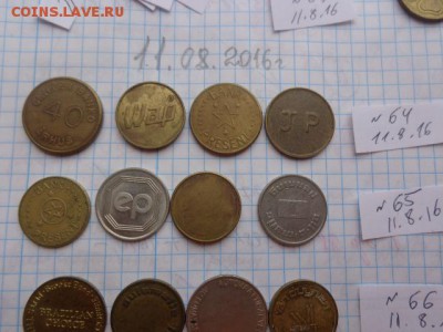 Жетоны разные  4 шт  № 64  до 16.8  в 21-30 мск - DSC03135.JPG