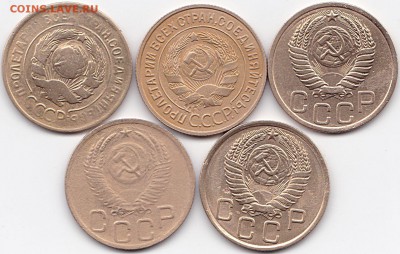 3 коп 1930-56гг. 5шт. до 17.08.16. 22-30 Мск - 3 коп 1930-56гг. 5шт. (2)