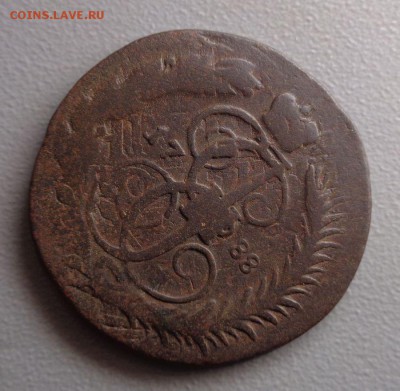 2 копейки 1788 Перечекан из 4 коп 1762  Окончание: 13.08.16 - DSC08079.JPG