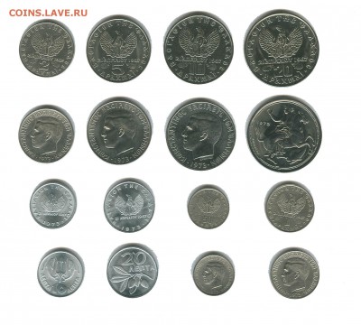 Греция набор 1973 год (солдат) - набор греция  1973 1