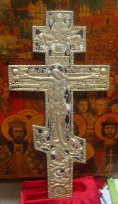 Крест киотный 35х17,5 см., эмали - DSC04789.JPG
