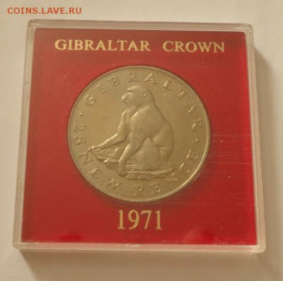 ГИБРАЛТАР - ОБЕЗЬЯНА 1971 г. в родной кассете 19.08, 22.00 - Гибралтар 25 новых пенсов Обезьяна_1