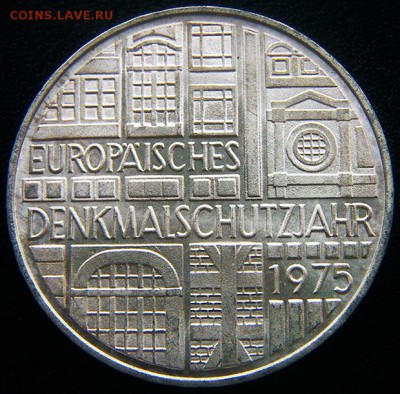 ФРГ_памятные 5 марок 1975. Серебро; до 13.08_22.14мск - 12407
