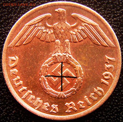 Германия. 3-й Рейх_1 рейхспфенниг 1937(А); до 13.08_22.24мс - 12469