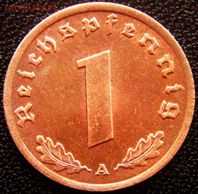 Германия. 3-й Рейх_1 рейхспфенниг 1937(А); до 13.08_22.24мс - 12470