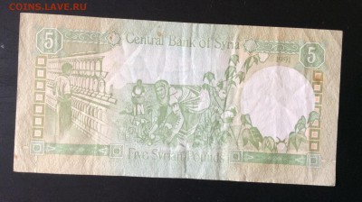 5 фунтов 1991г Сирия до 14.08-23:00 мск - image