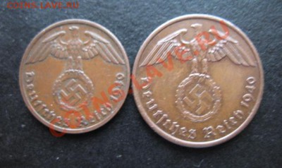 Третий рейх, 1940 г, 1+2 пф, до 07.12 в 21-30 мск - 1940 1+2 а