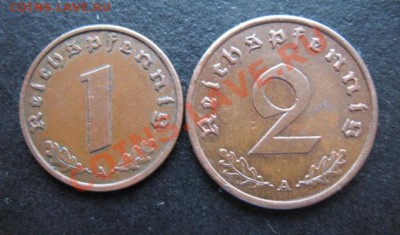 Третий рейх, 1940 г, 1+2 пф, до 07.12 в 21-30 мск - 1940 1+2